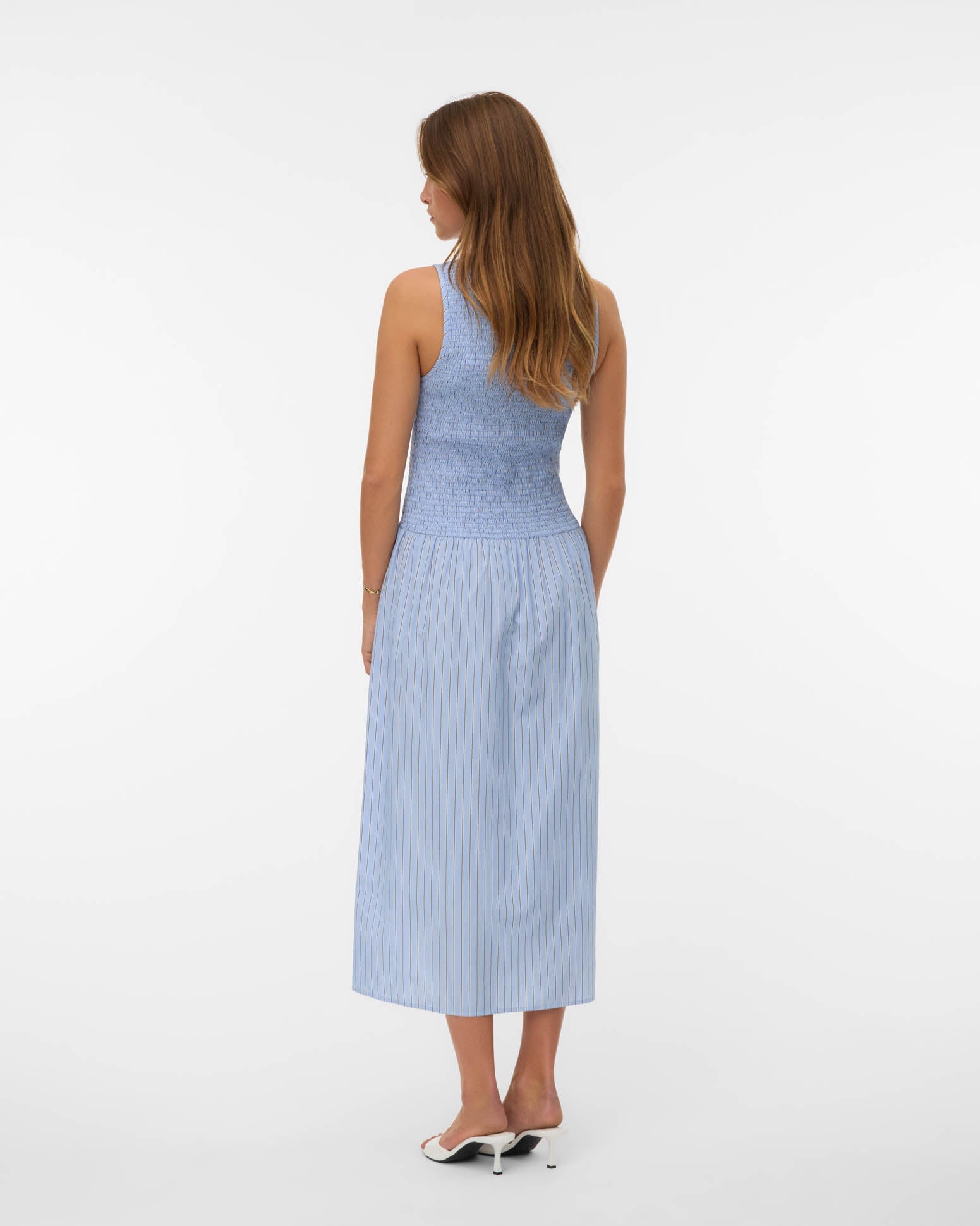 VMLEYA STRIPE MIDI DRESS